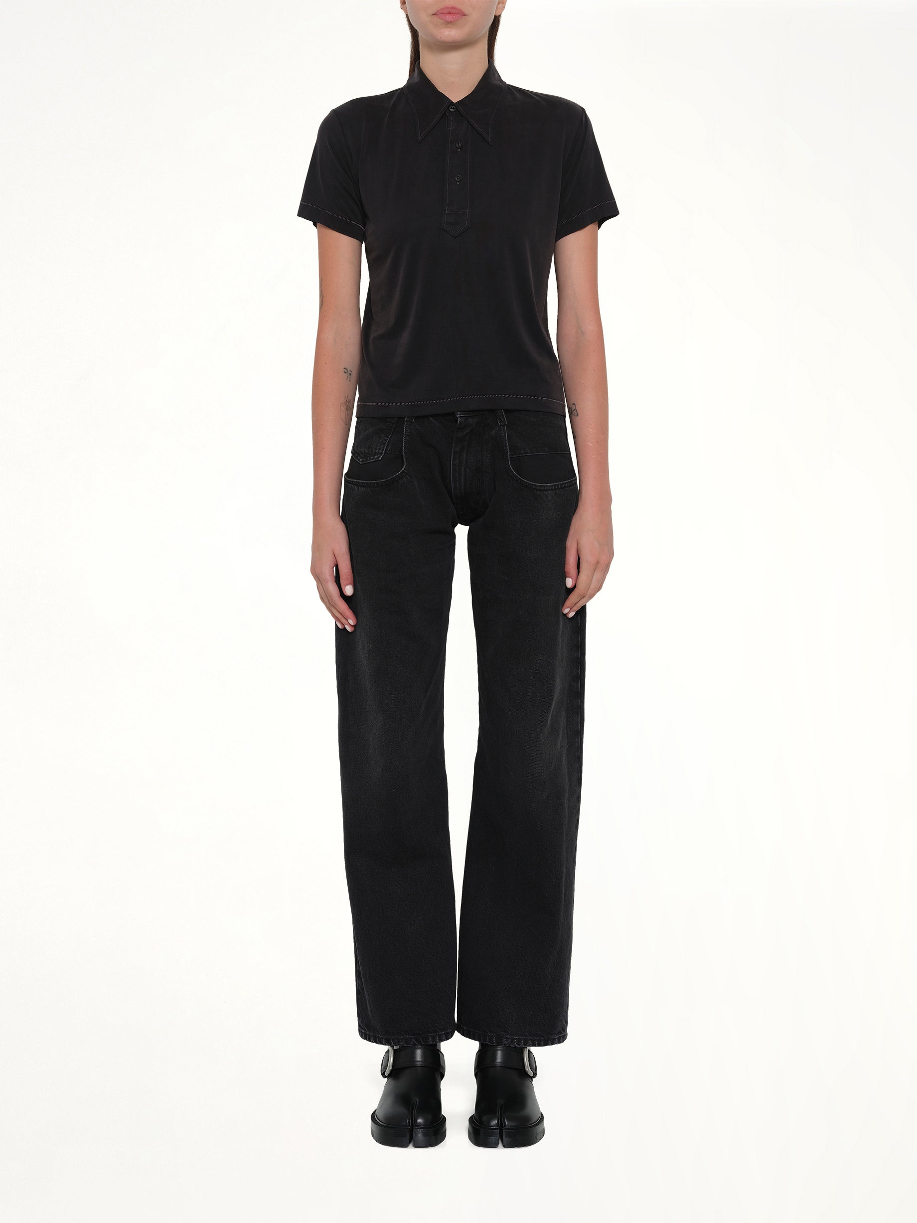 Polo Shirt in Black
