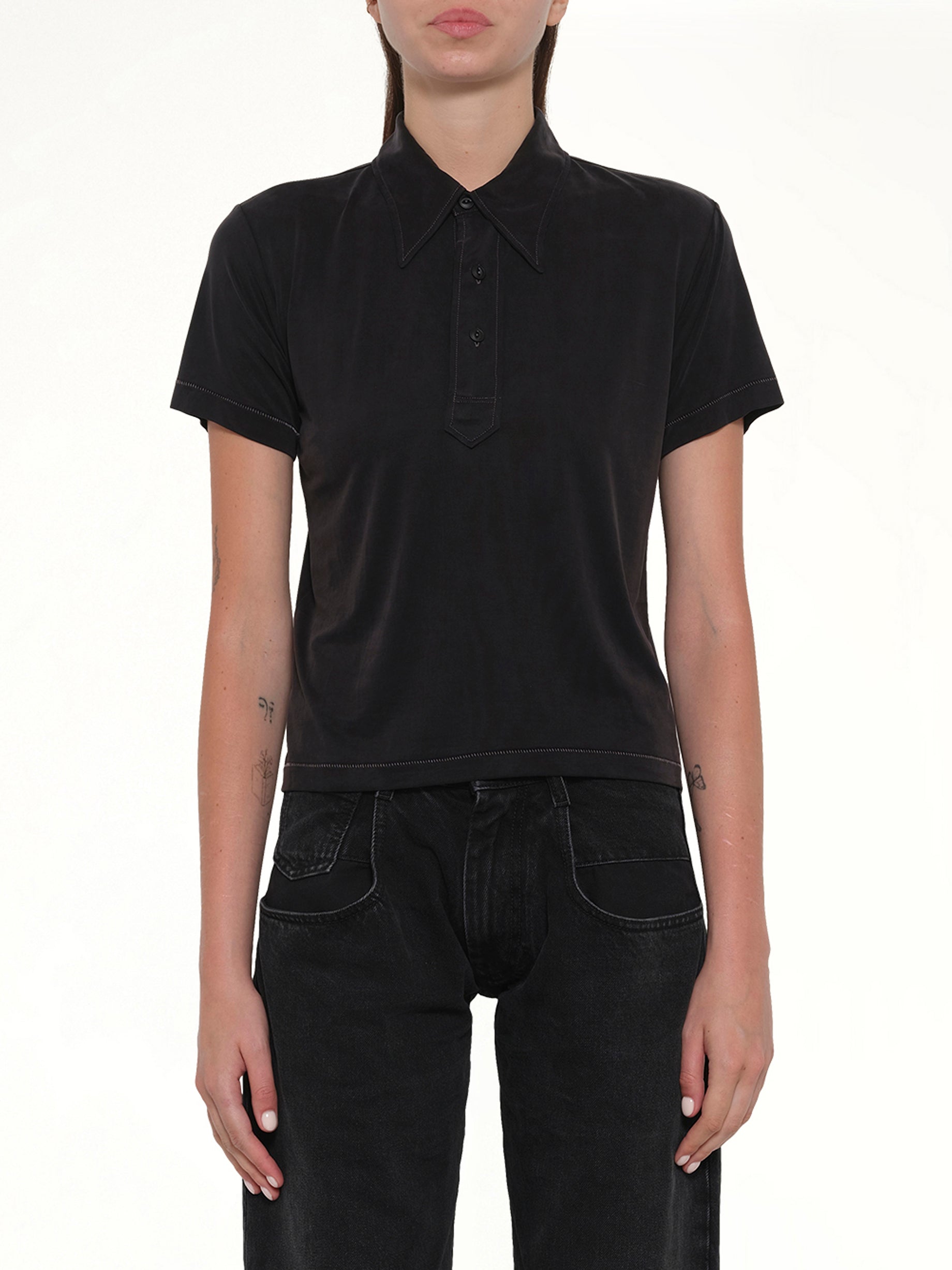 Polo Shirt in Black