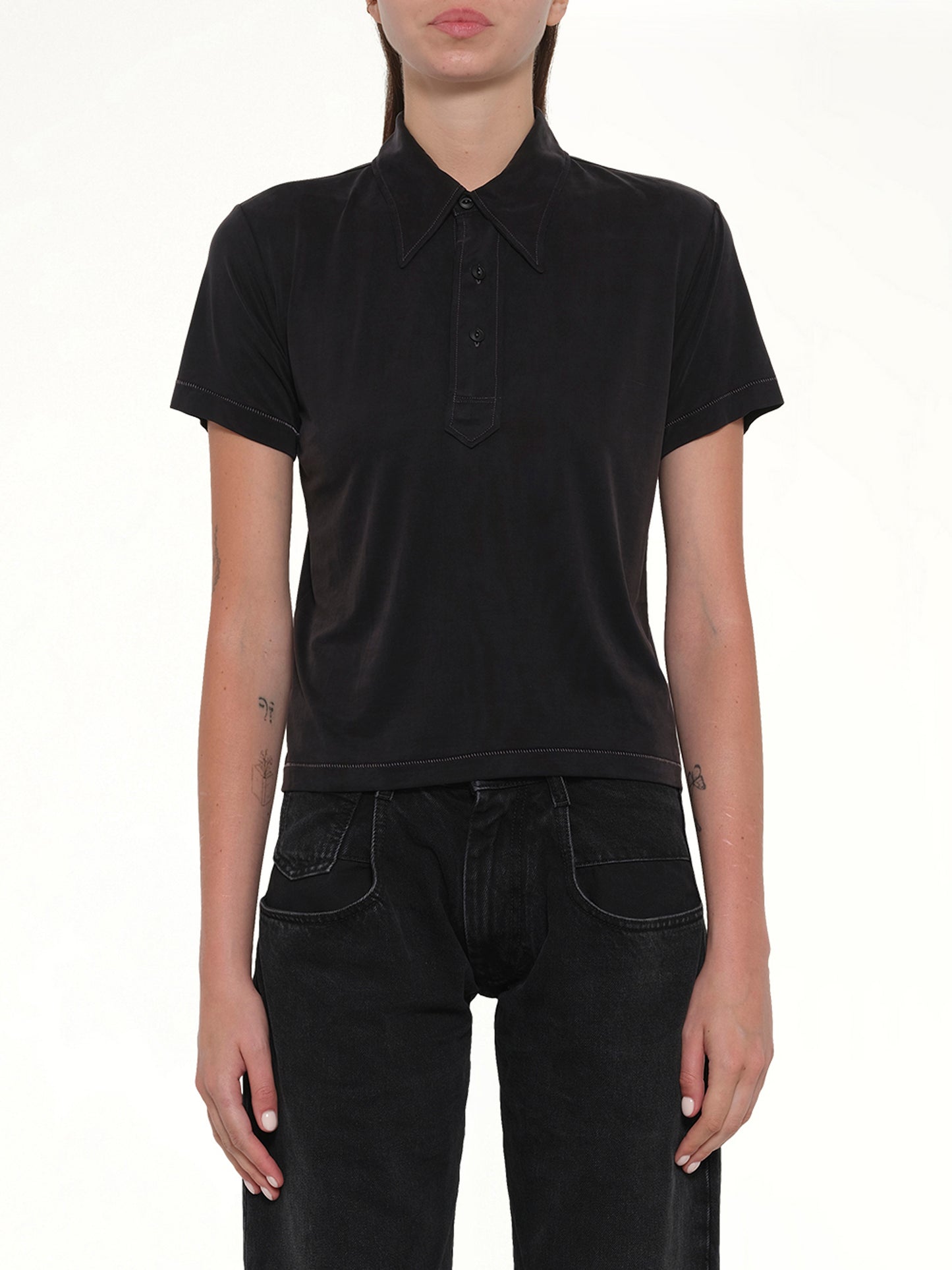 Polo Shirt in Black