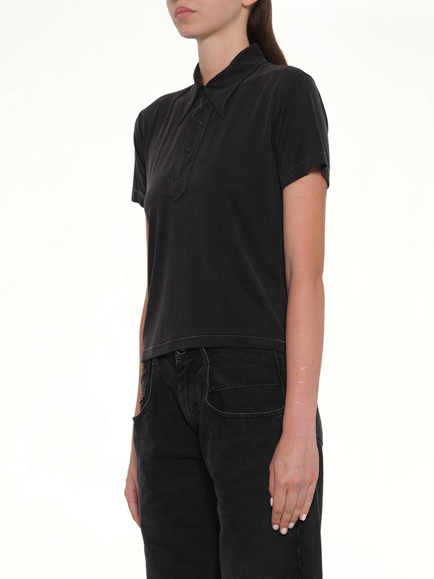 Polo Shirt in Black
