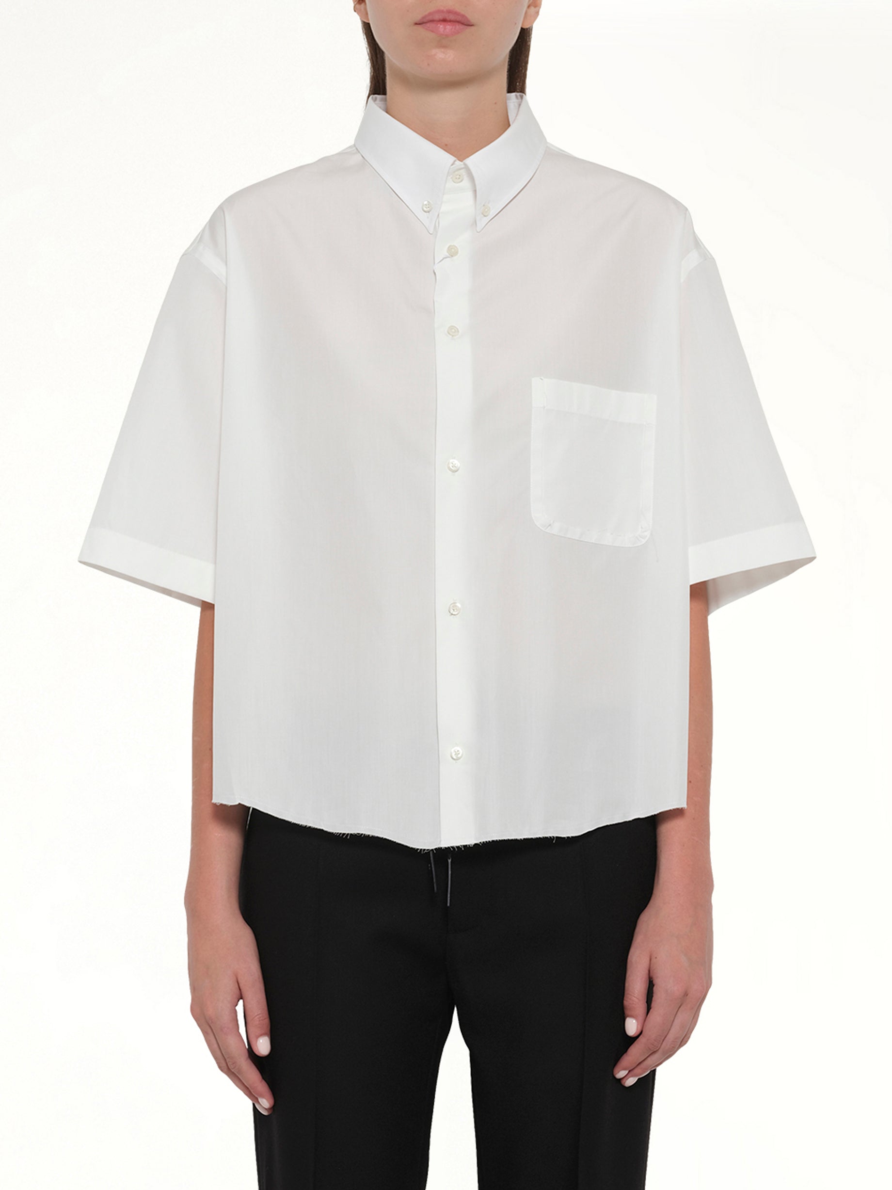 Short Sleeve Shirt in Off White