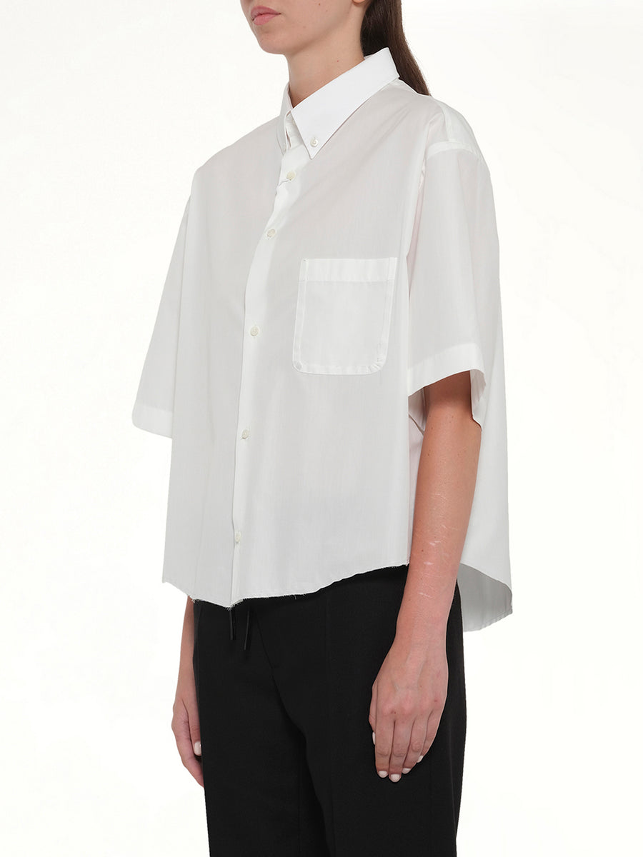 Short Sleeve Shirt in Off White