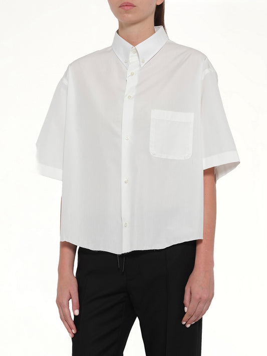 Short Sleeve Shirt in Off White
