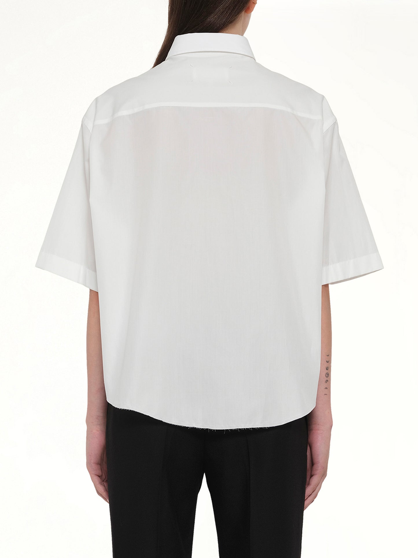 Short Sleeve Shirt in Off White