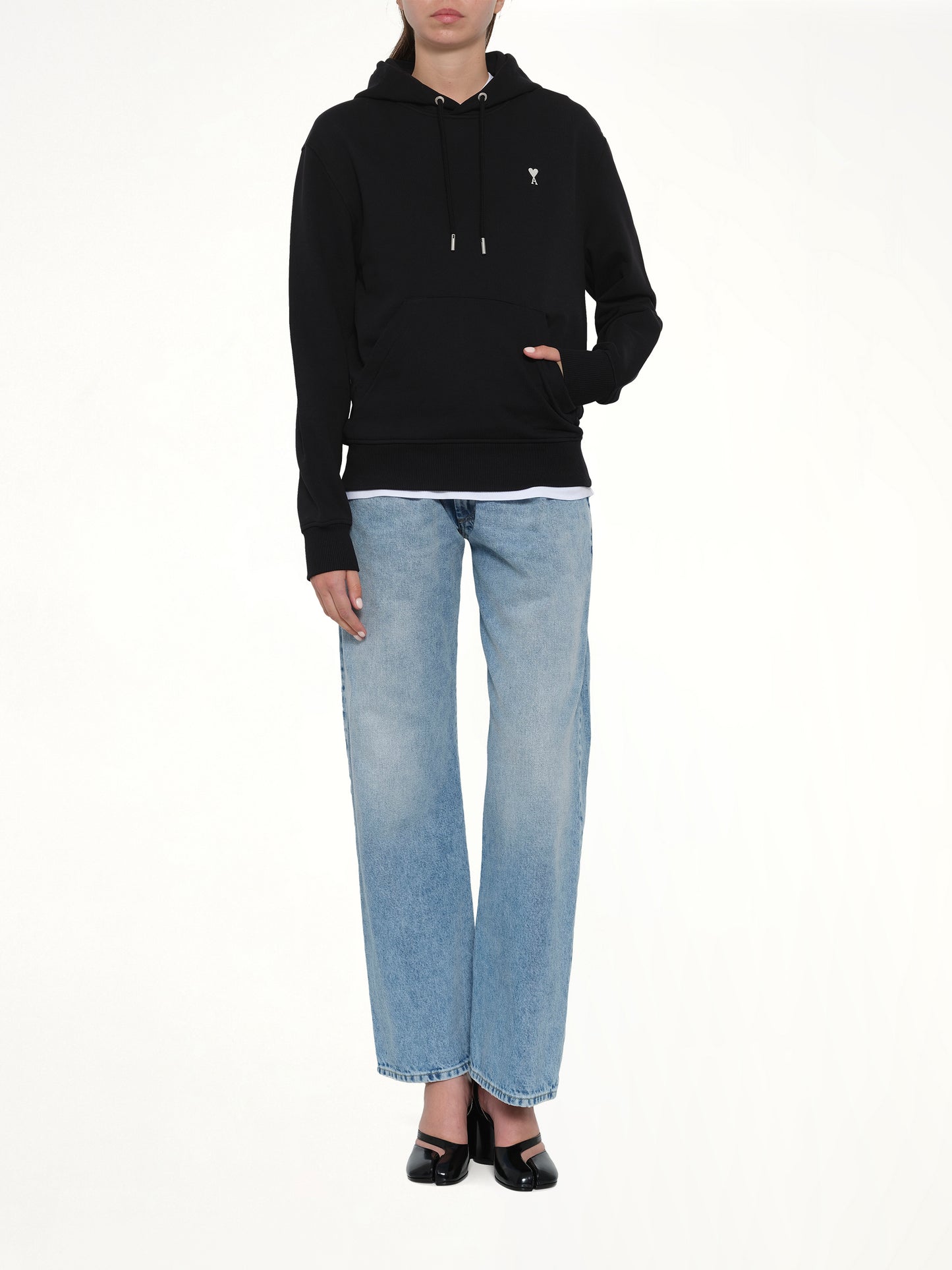 Contrasted ADC Hoodie in Black