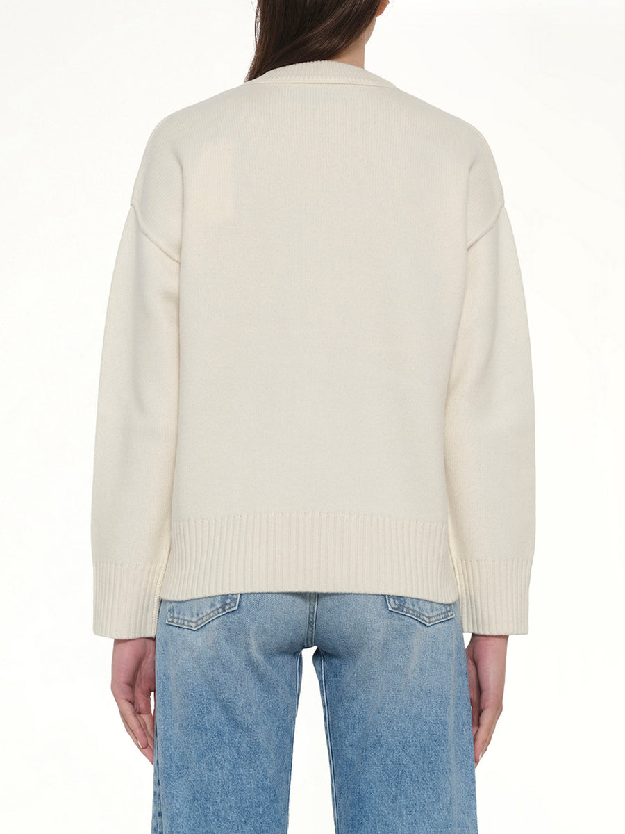 Ami De Coeur Sweater in Off White