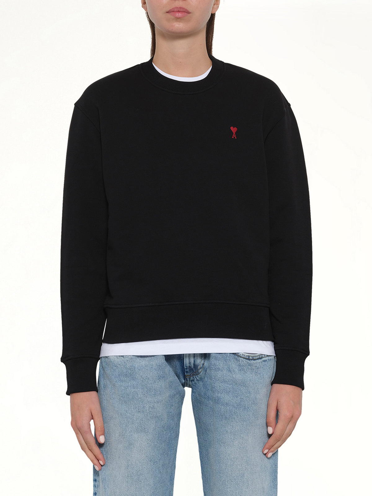 Red Ami De Coeur Sweatshirt in Black