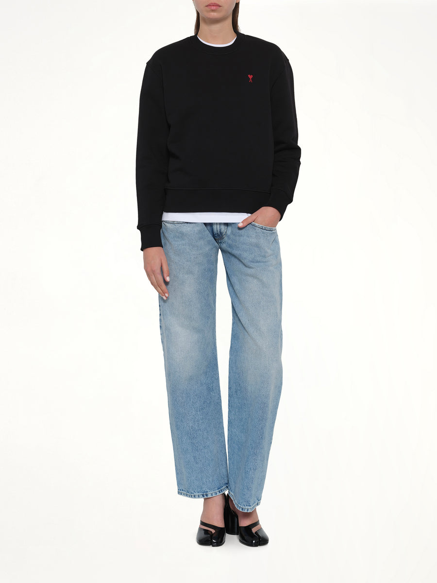 Ami De Coeur Sweatshirt in Black/Red