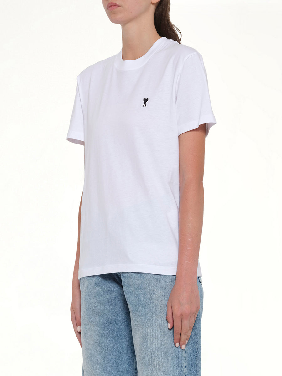 Contrasted Ami De Coeur T-Shirt in White