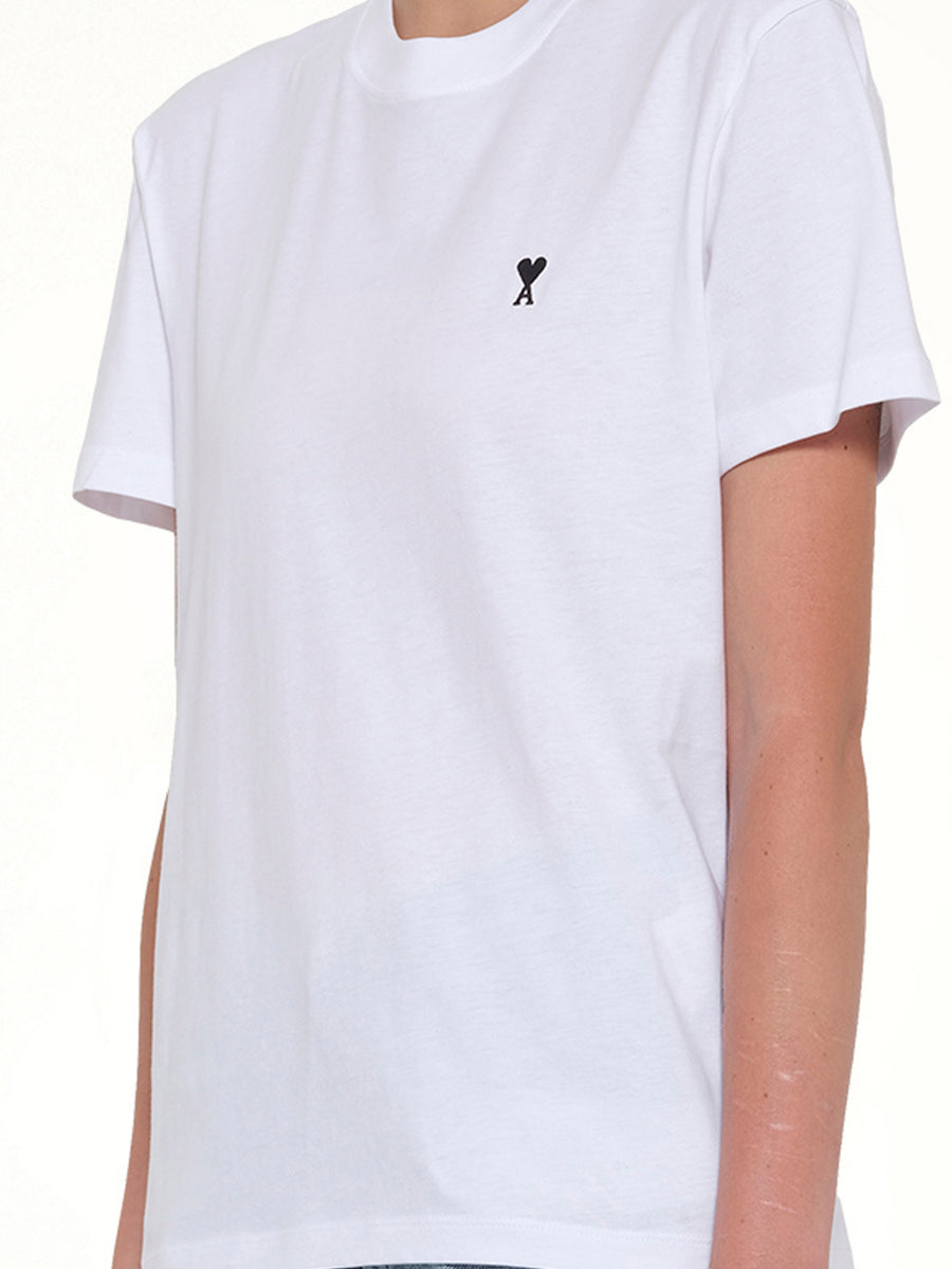 Contrasted Ami De Coeur T-Shirt in White