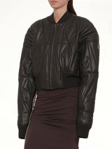 Rick Owens x Moncler Geocamo Cropped Jacket in Dark Dust