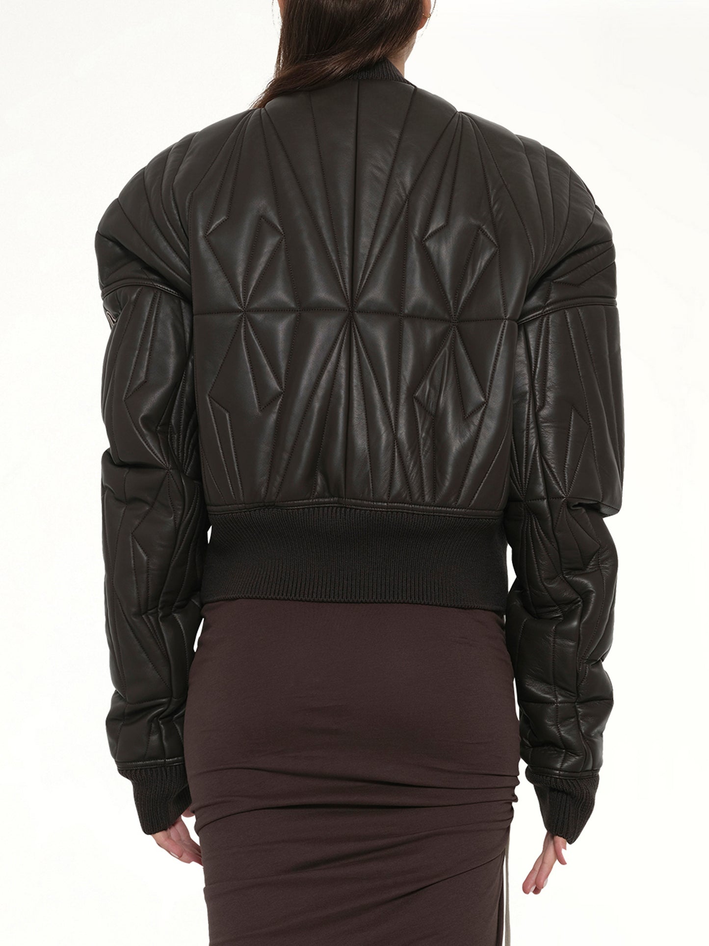 Rick Owens x Moncler Geocamo Cropped Jacket in Dark Dust