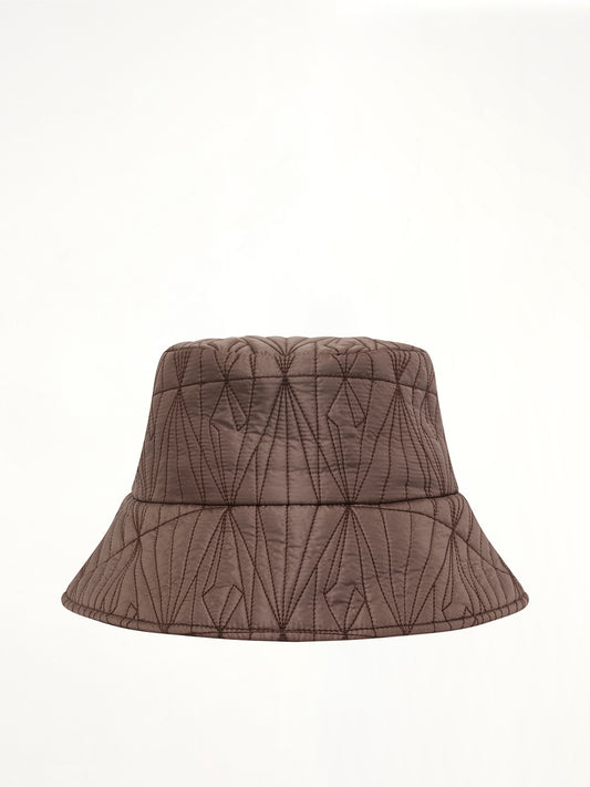 Rick Owens x Moncler Padded Bucket Hat in Dark Dust