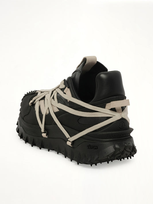 Rick Owens x Moncler Trail Grip Megalace Sneaker in Black