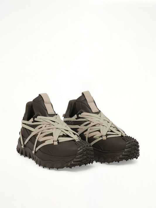 Rick Owens x Moncler Trail Grip Megalace Sneaker in Dark Dust