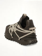 Rick Owens x Moncler Trail Grip Megalace Sneaker in Dark Dust Back View | RICK OWENS