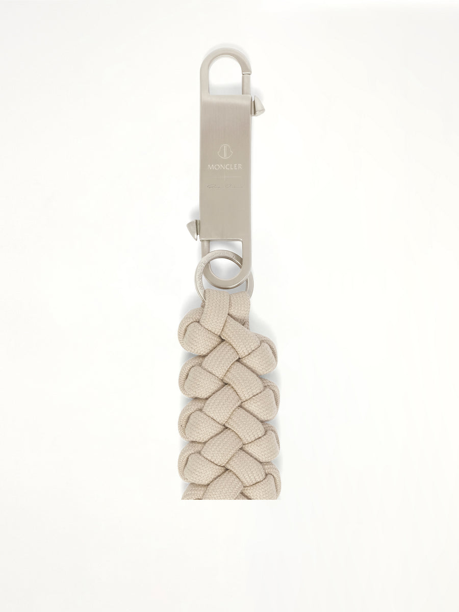 Rick Owens x Moncler Hiking Rope Keyring in Milk