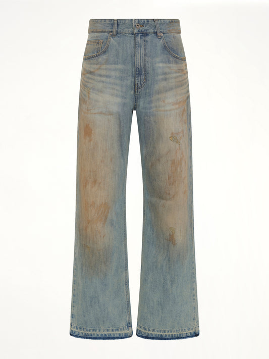 Regular-Fit Denim Pants in Blue