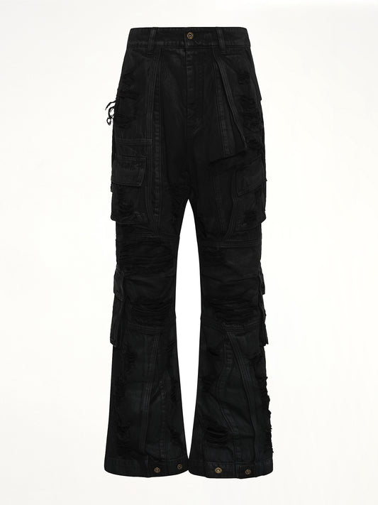 Double-Layer Trousers in Black