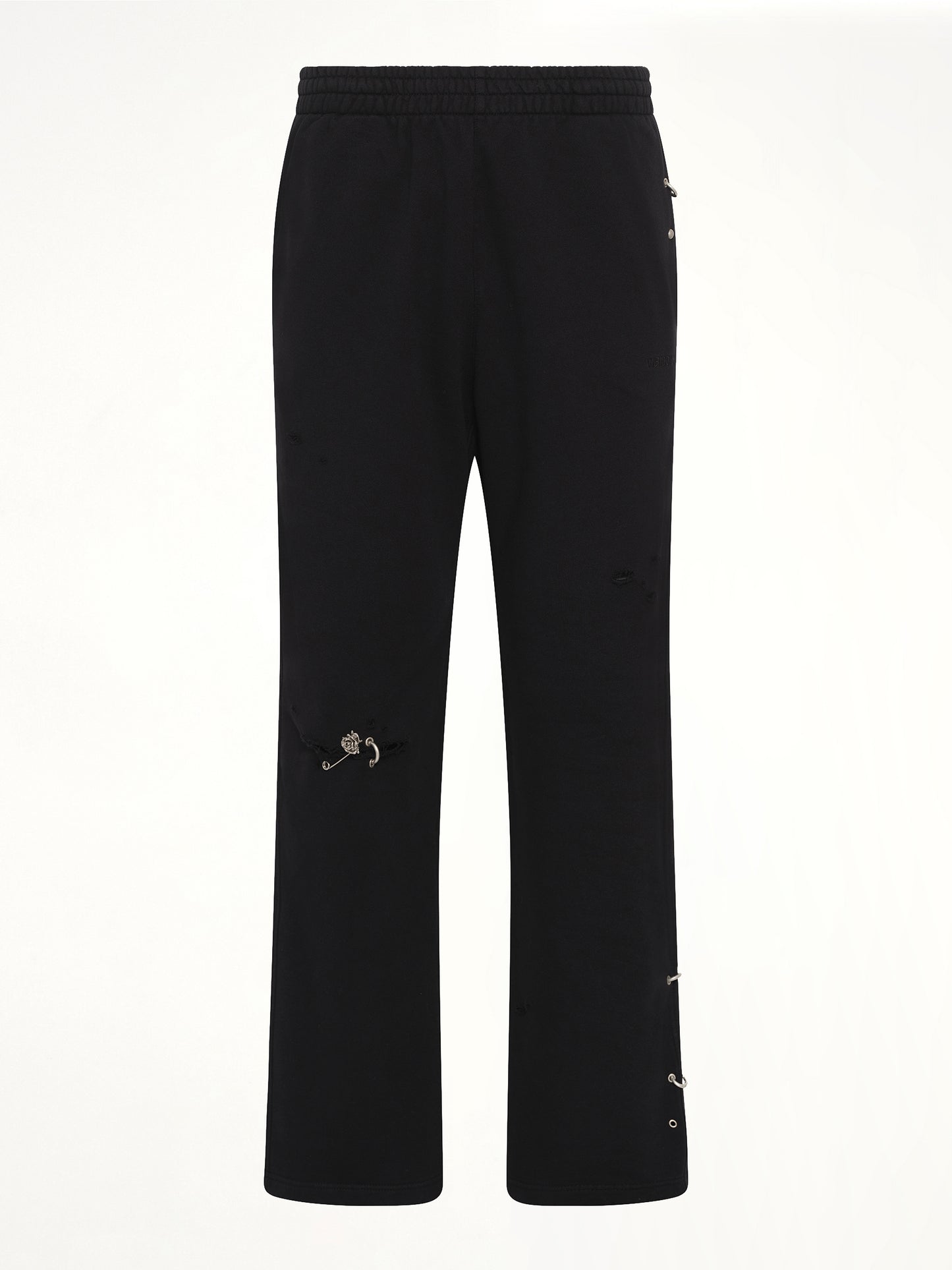 Piercing Detail Sweatpants in Black