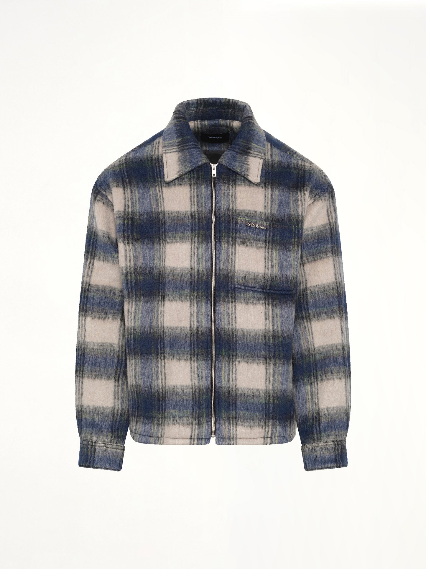 Fleece Lined Check Shirts in Blue
