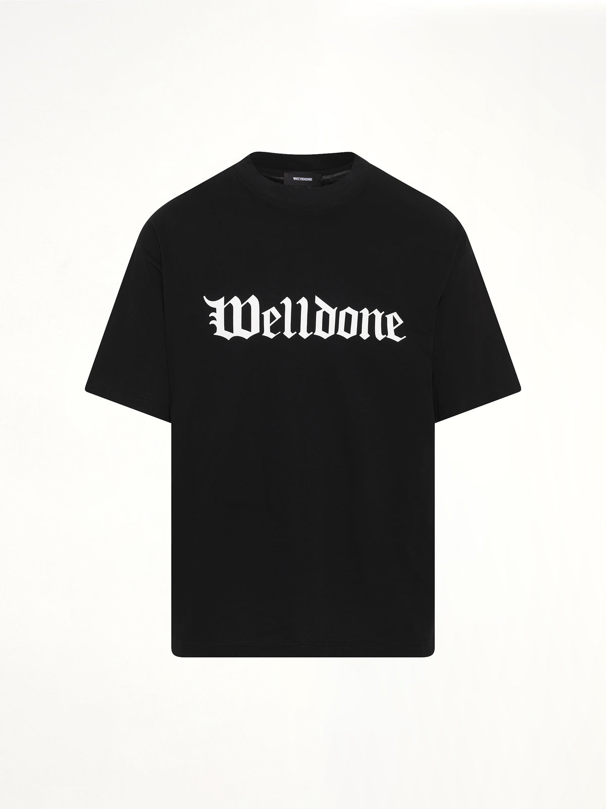 Gothic Logo Short-Sleeved T-Shirt in Black