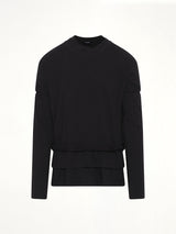 We11Done Triple-Layered T-Shirt in Black