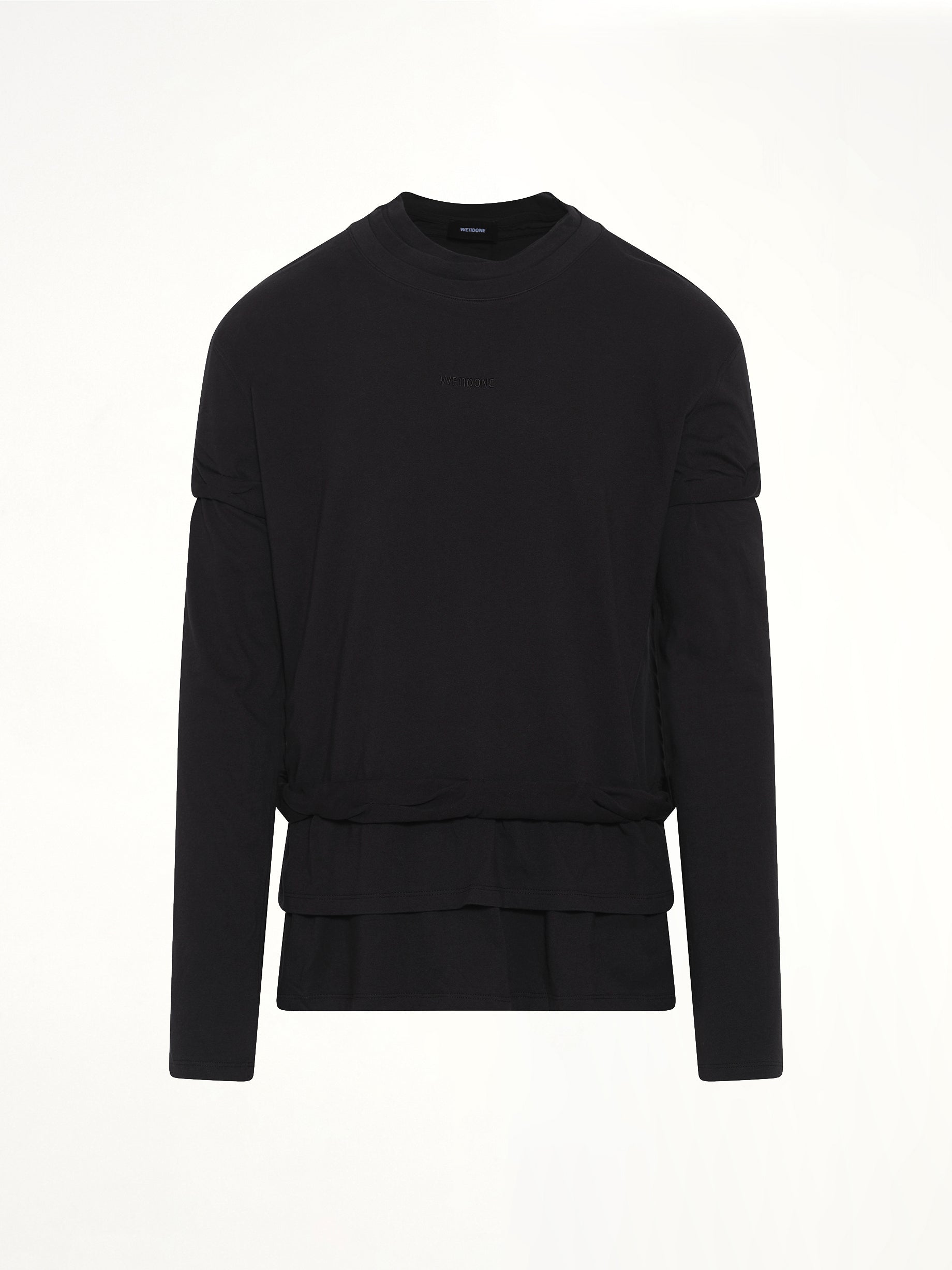 We11Done Triple-Layered T-Shirt in Black