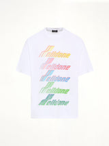 Multi Rainbow Logo T-Shirt in White