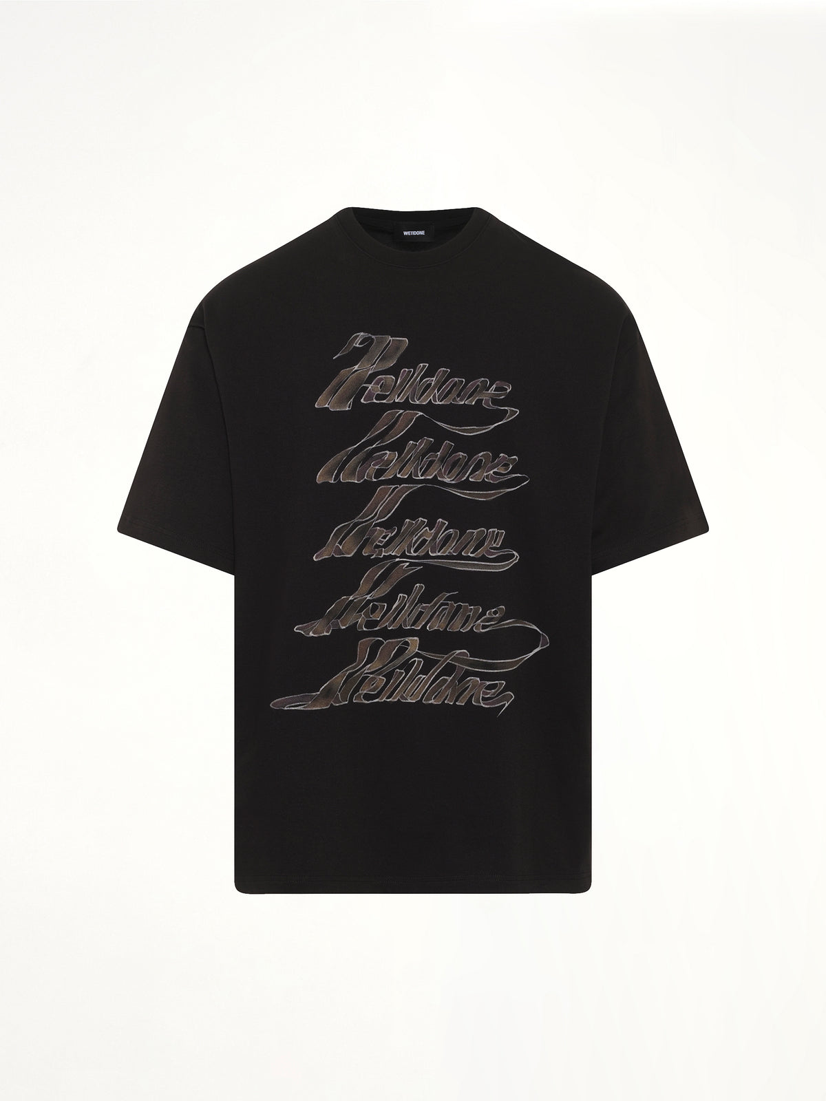 Ribbon Multi-Logo T-Shirt in Black