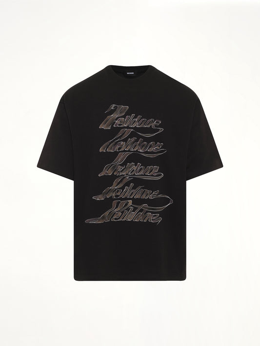 Ribbon Multi-Logo T-Shirt in Black