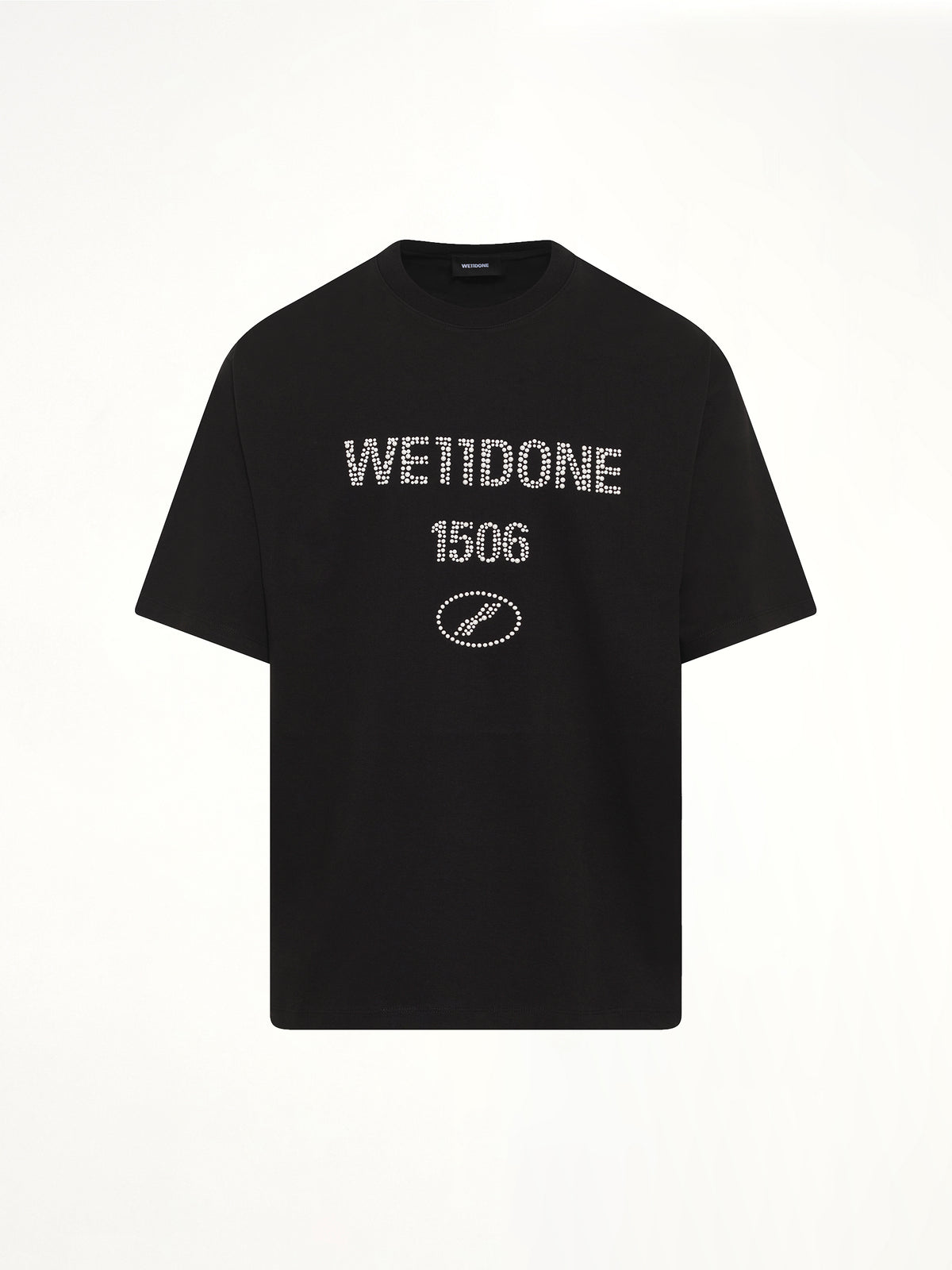 Washed Pearly Collegiate T-Shirt in Black