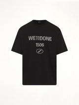 Washed Pearly Collegiate T-Shirt in Black