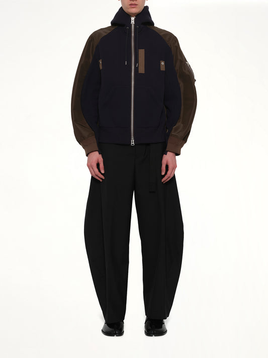 Sponge Sweat Hoodie in Navy/Dark Khaki