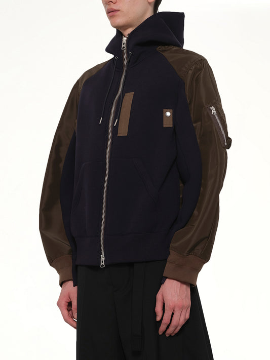 Sponge Sweat Hoodie in Navy/Dark Khaki