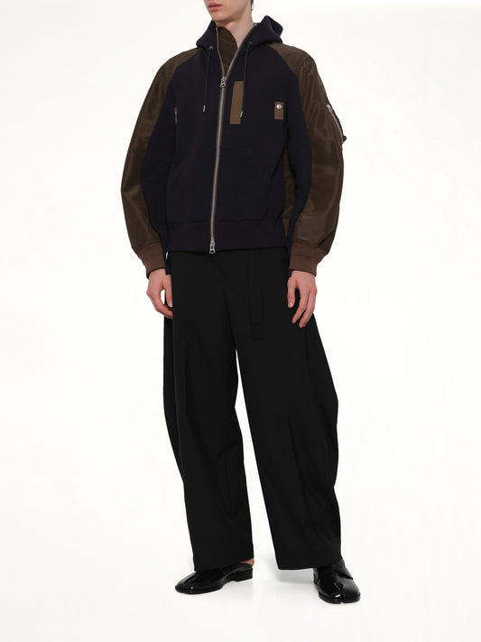 Sponge Sweat Hoodie in Navy/Dark Khaki