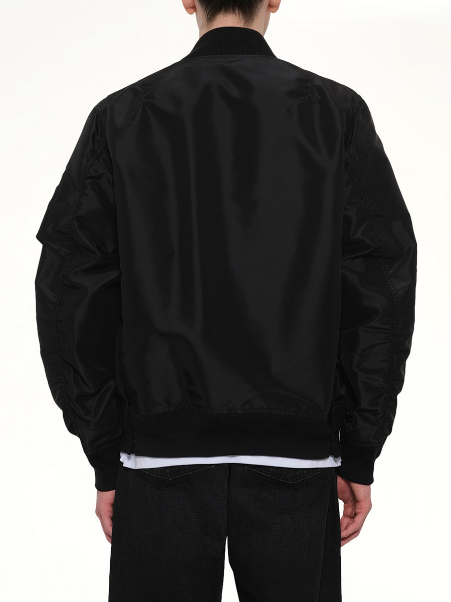 Classic Nylon Twill Blouson in Black