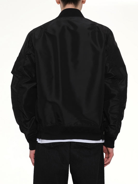 Nylon Twill Blouson in Black