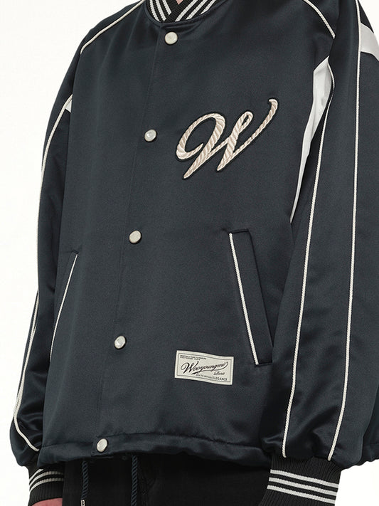 Varsity Jacket in Fresh Green