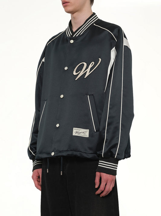 Varsity Jacket in Fresh Green