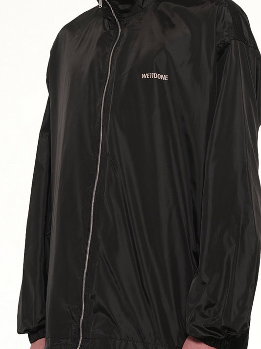 Logo Windbreaker Jacket in Black