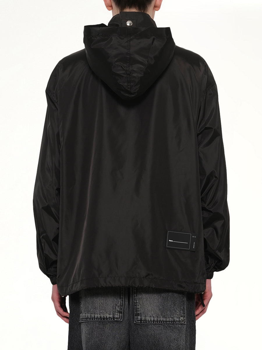 Logo Windbreaker Jacket in Black