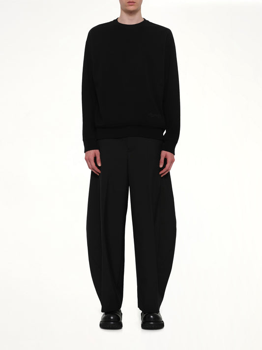 Baseball Logo Sweater in Black