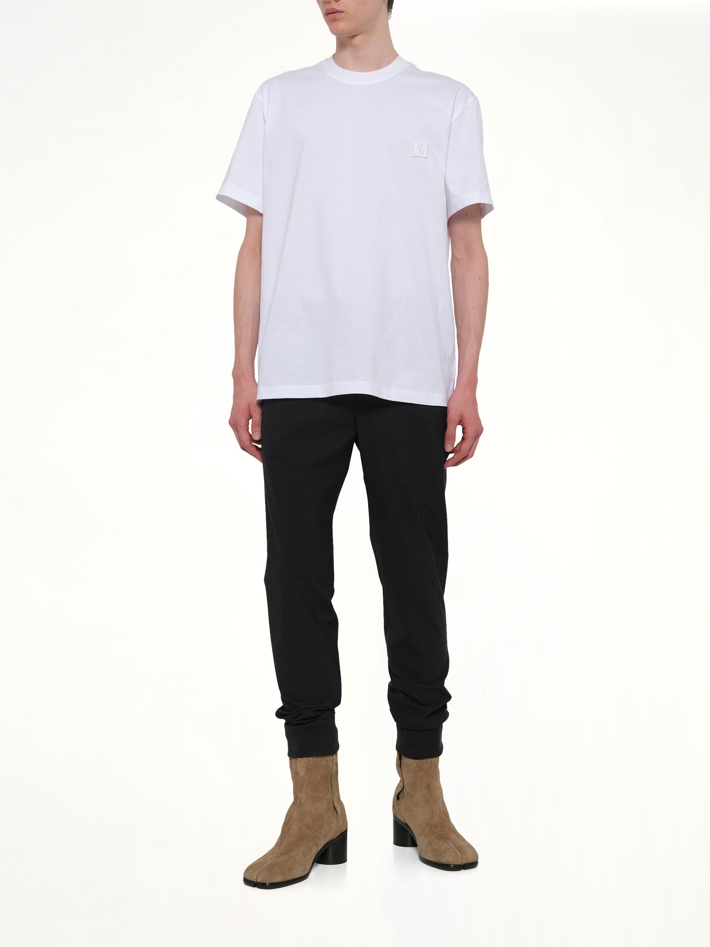 Cuffed Trouser in Grey