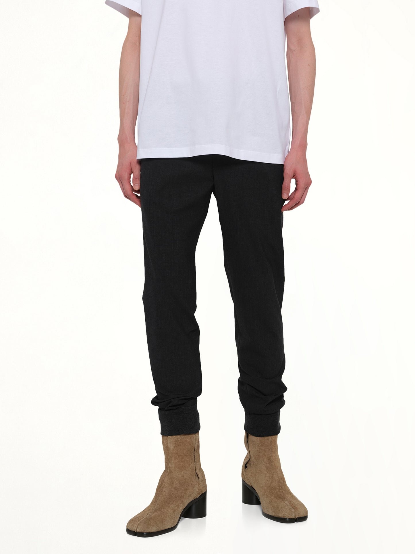 Cuffed Trouser in Grey