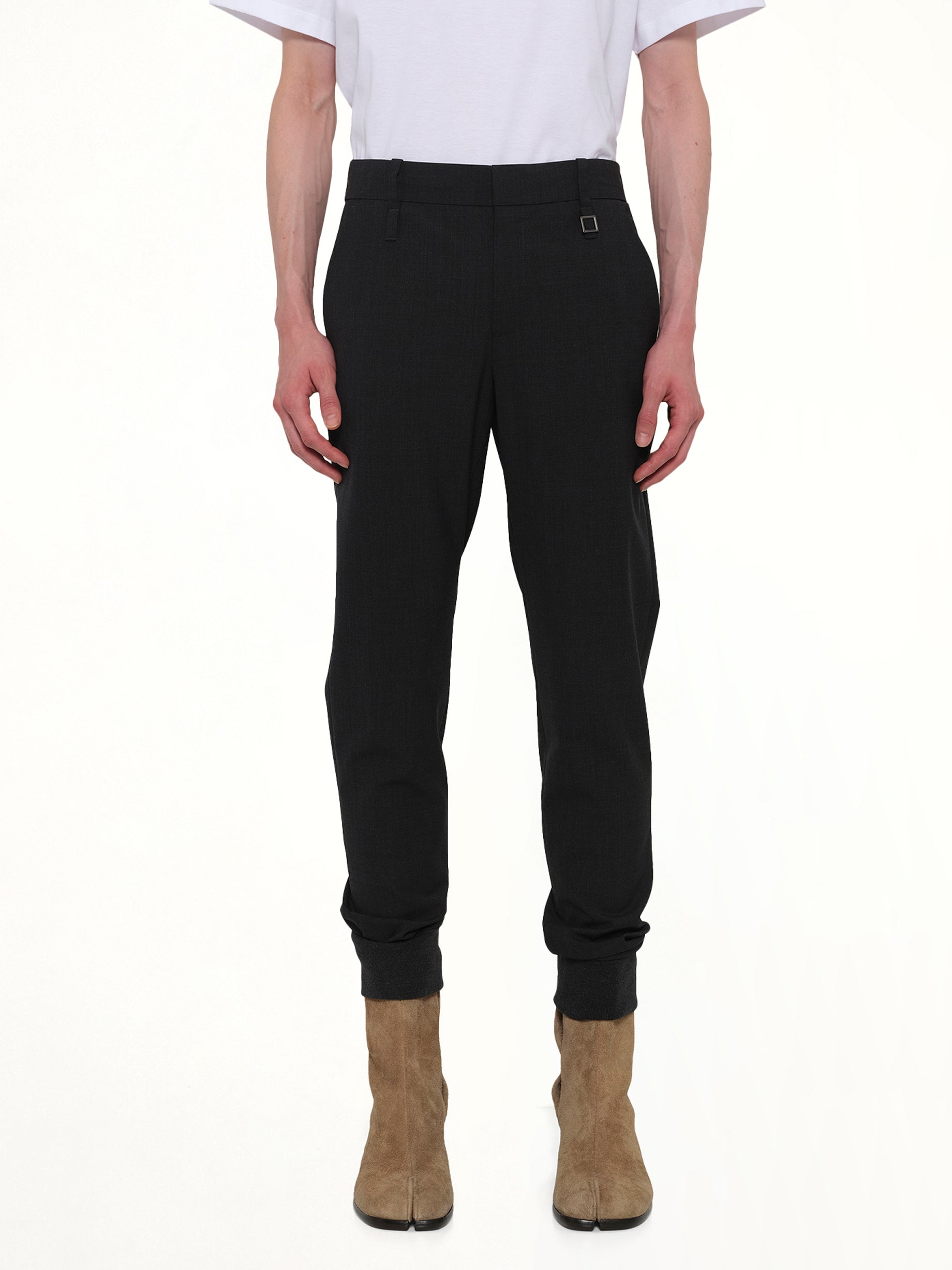 Cuffed Trouser in Grey