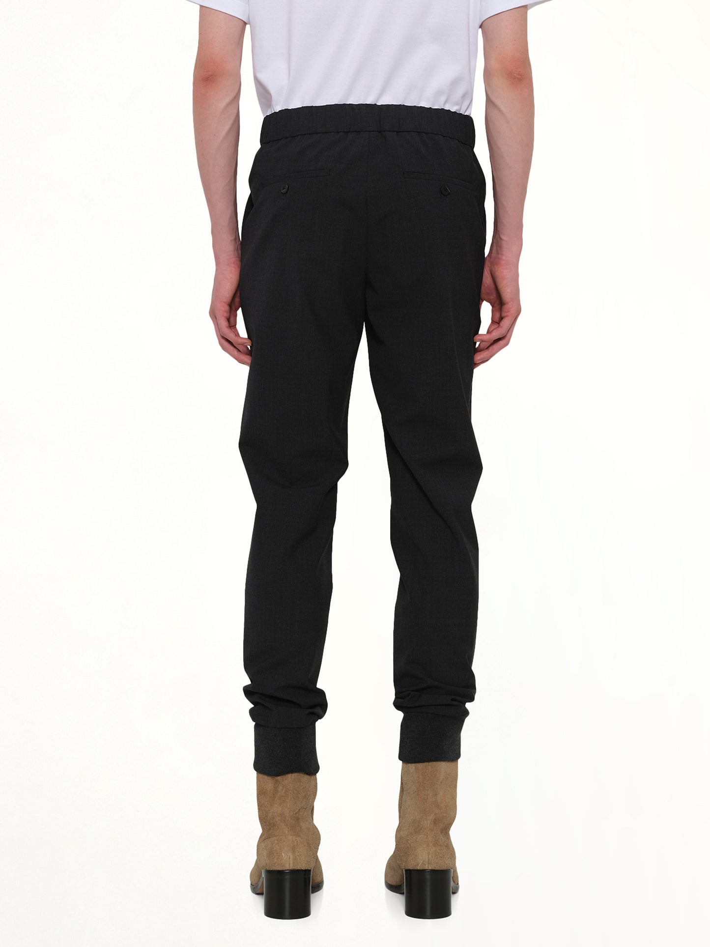 Cuffed Trouser in Grey