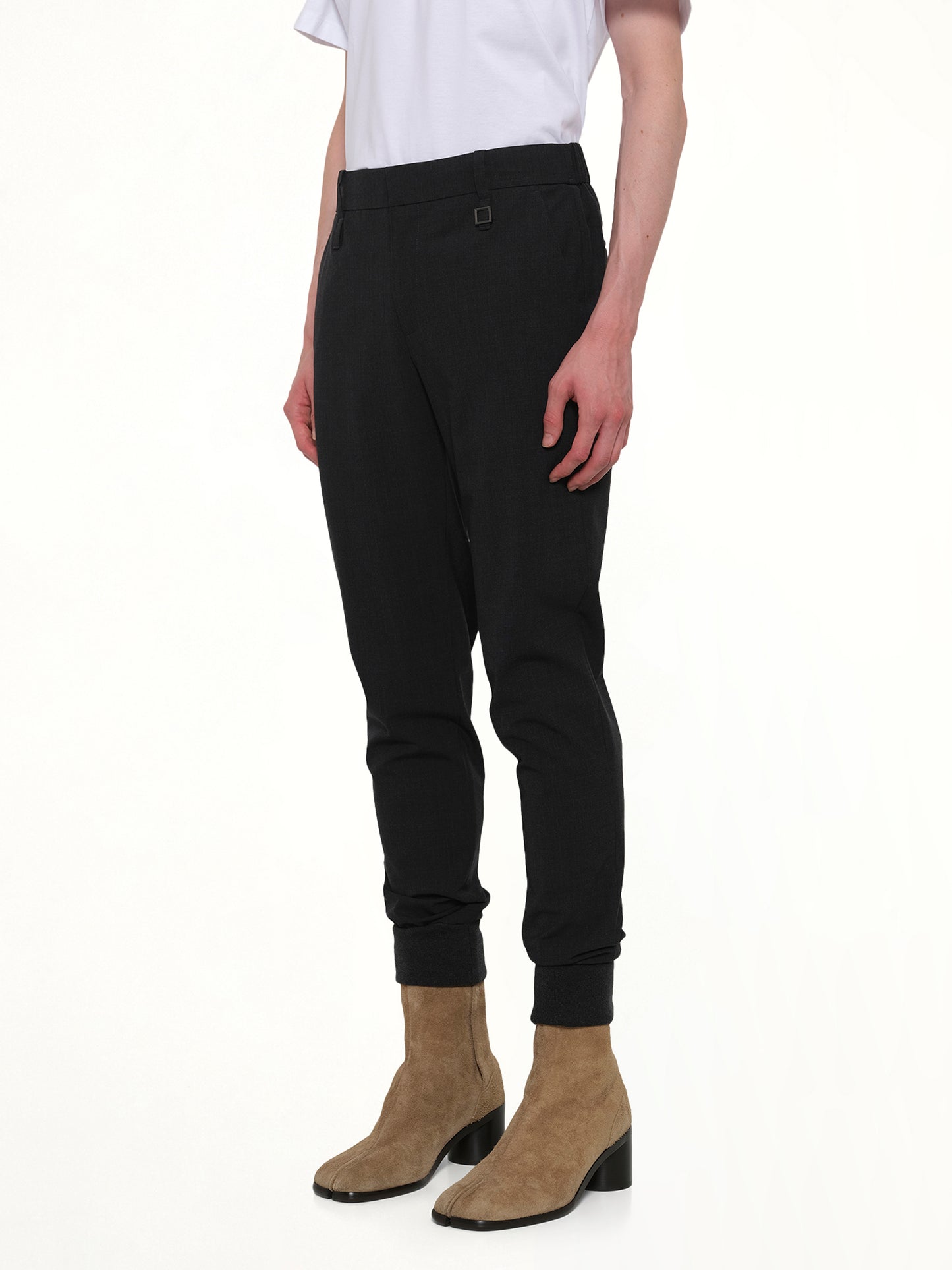 Cuffed Trouser in Grey