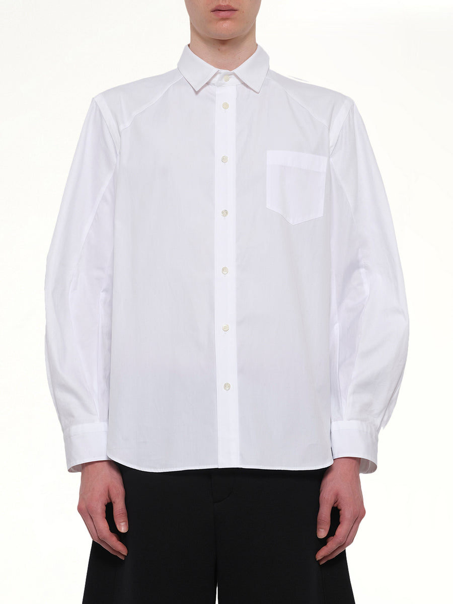 Poplin Shirt in Off White
