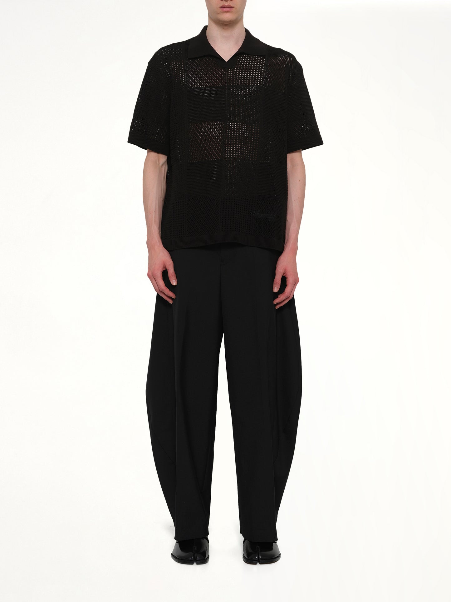 Knitted Shirt in Black